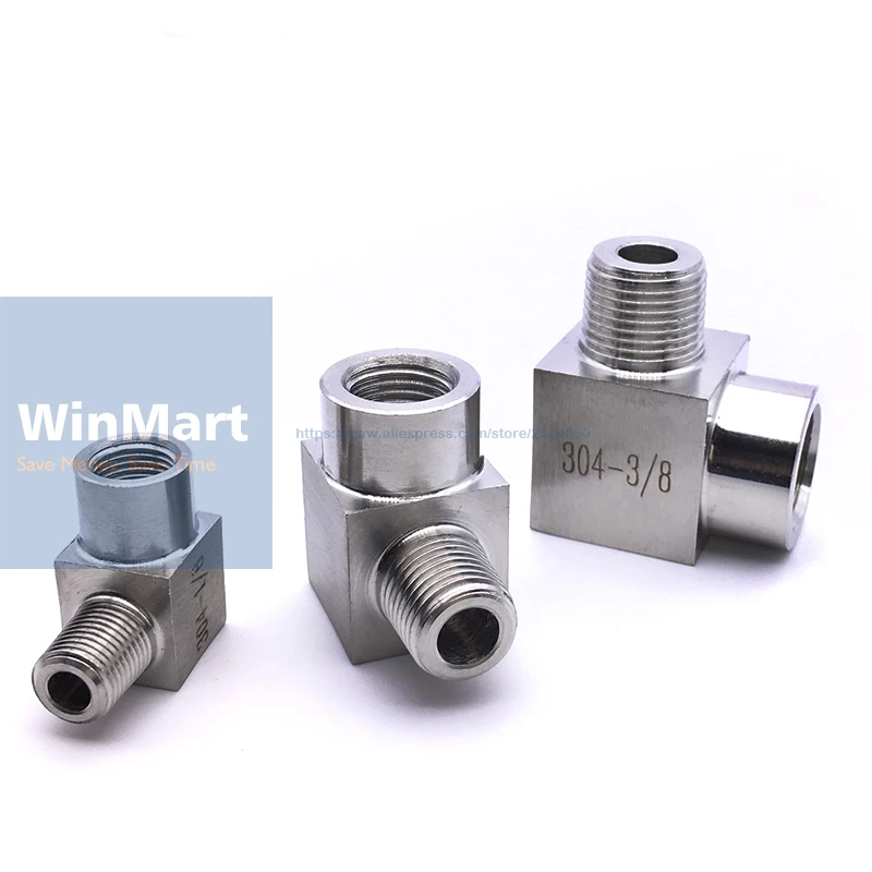 

1PC 304 Stainless Steel 1/4" Female To Male Elbow Pipe Fitting Water Gas Oil