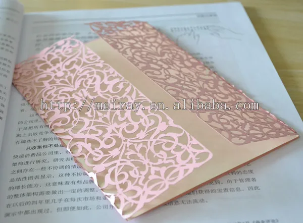 Online Laser Cut Wedding Cards Orange Invitations With Laser Cut Wedding Cards Orange Invitations With Lace Pink Made In China