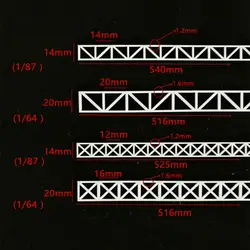 5 шт./лот ho поезд забор для разбивки материал модели здания VX балочный мост стали структуры поддержки автопоезд модель сцены стали луч