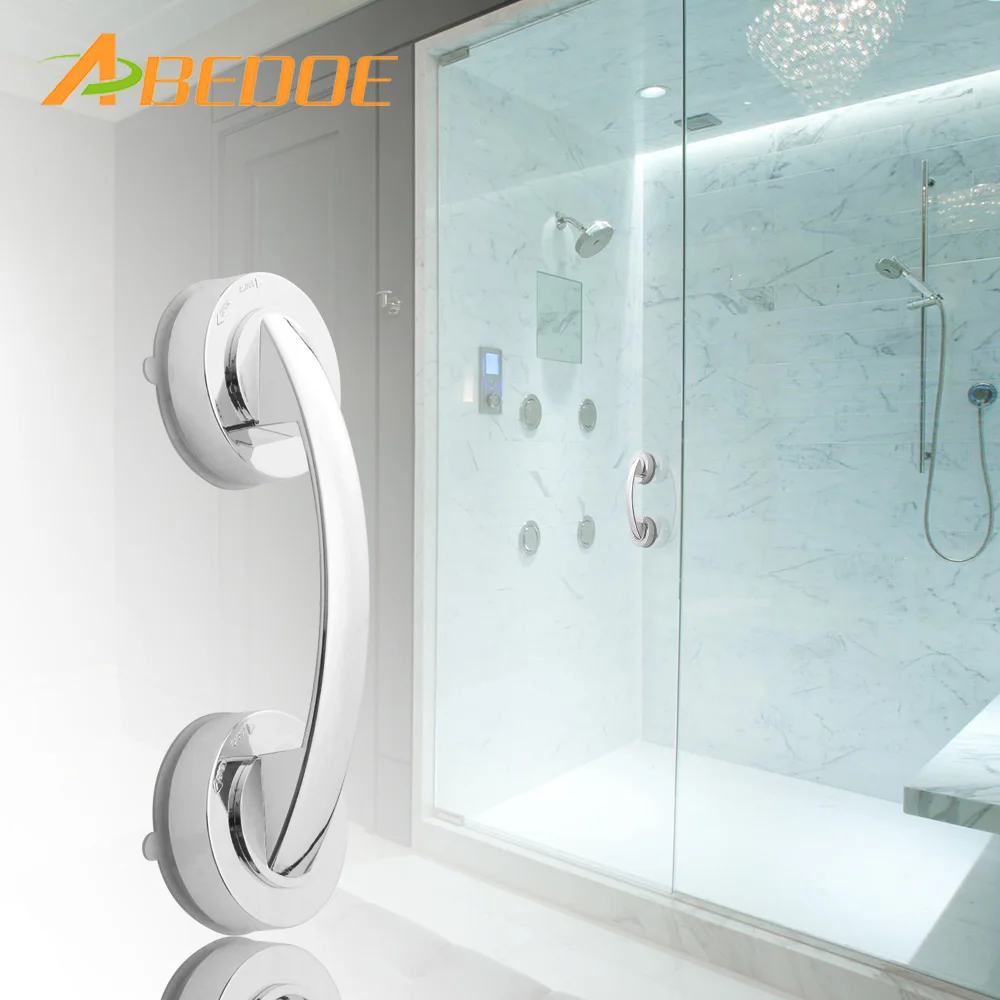 ABEDOE Safer Suction Cup Grab Bar Handle Strong Sucker Hand Grip Bathroom Shower Safety Handrails Bathroom Accessories ABEDOE Safer Suction Cup Grab Bar Handle Strong Sucker Hand Grip Bathroom Shower Safety Handrails Bathroom Accessories