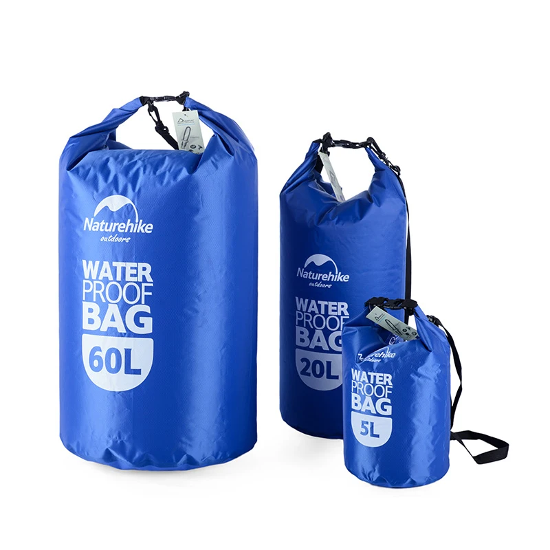 NatureHike río Trekking bolsas 5L 20L 60L bolso al aire libre seco piscina kayak bolsas a prueba de agua océano playa Rafting bolsa