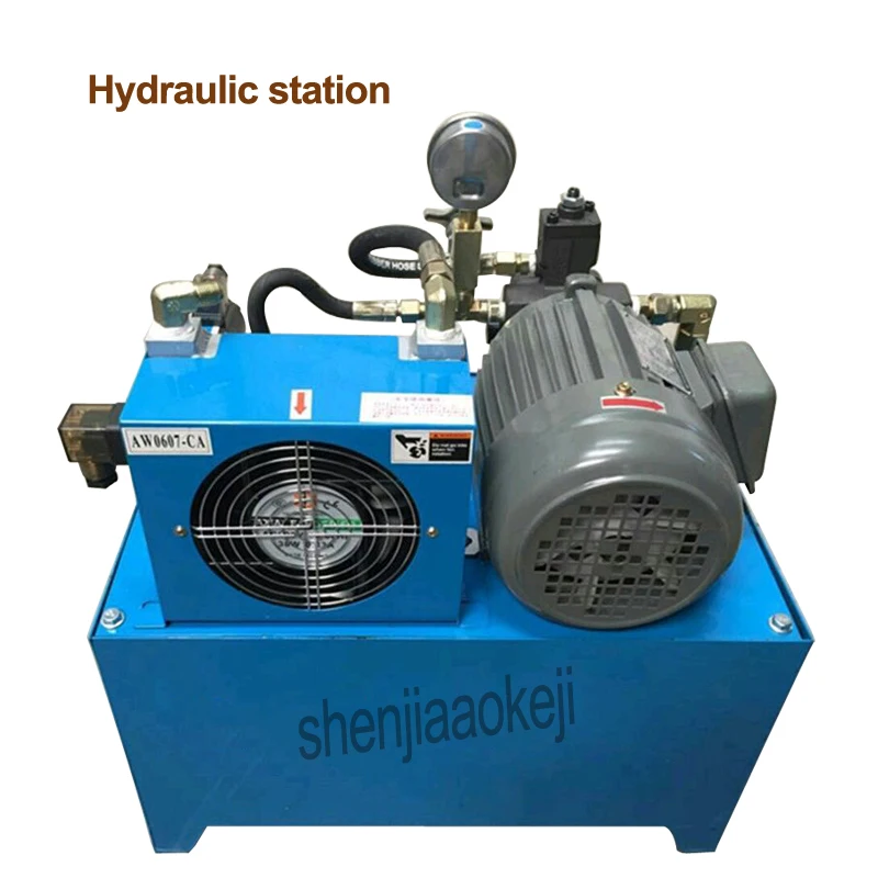 220v hydraulic station hydraulic system pump 750W/1500W hydraulic oil