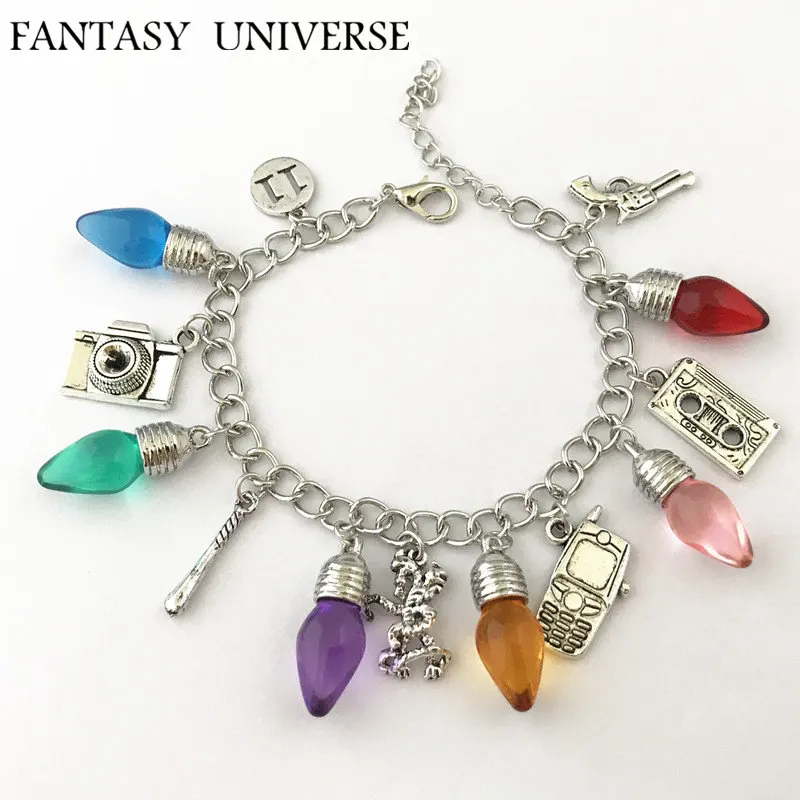 

FANTASY UNIVERSE Freeshipping 1pc a lot Stranger Things charm bracelet FIERPF01