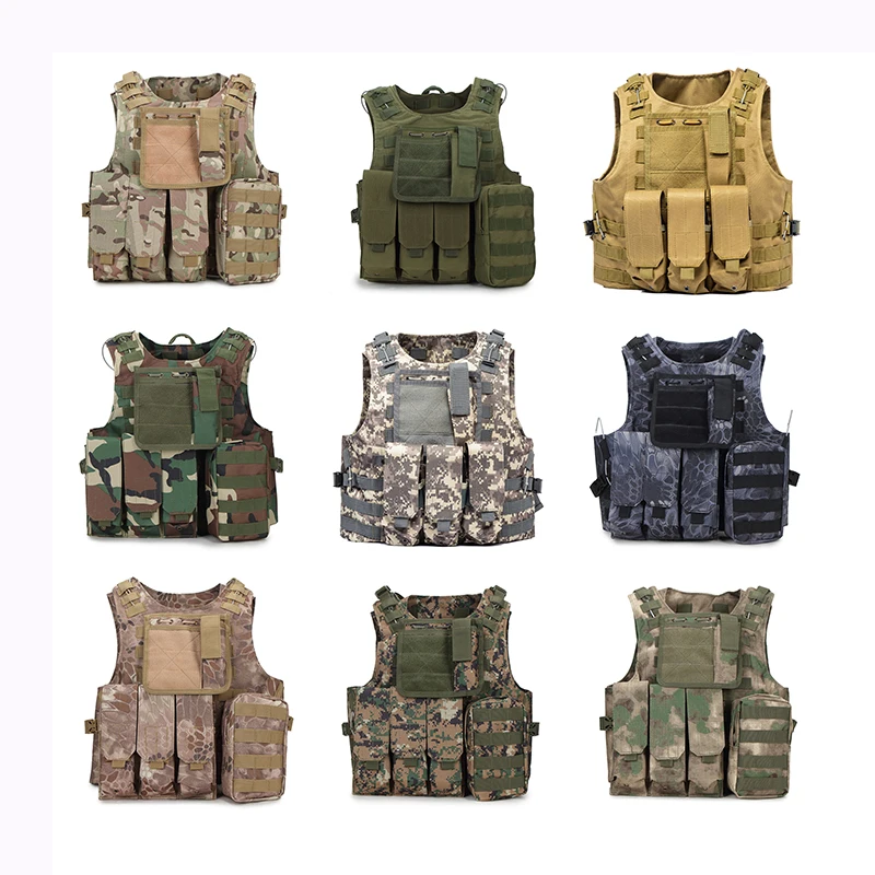 

WOLF ENEMY Hunting Military Tactical Vest Camouflage Wargame Body Molle Waistcoat Armor Hunting Vest CS Outdoor Equipment