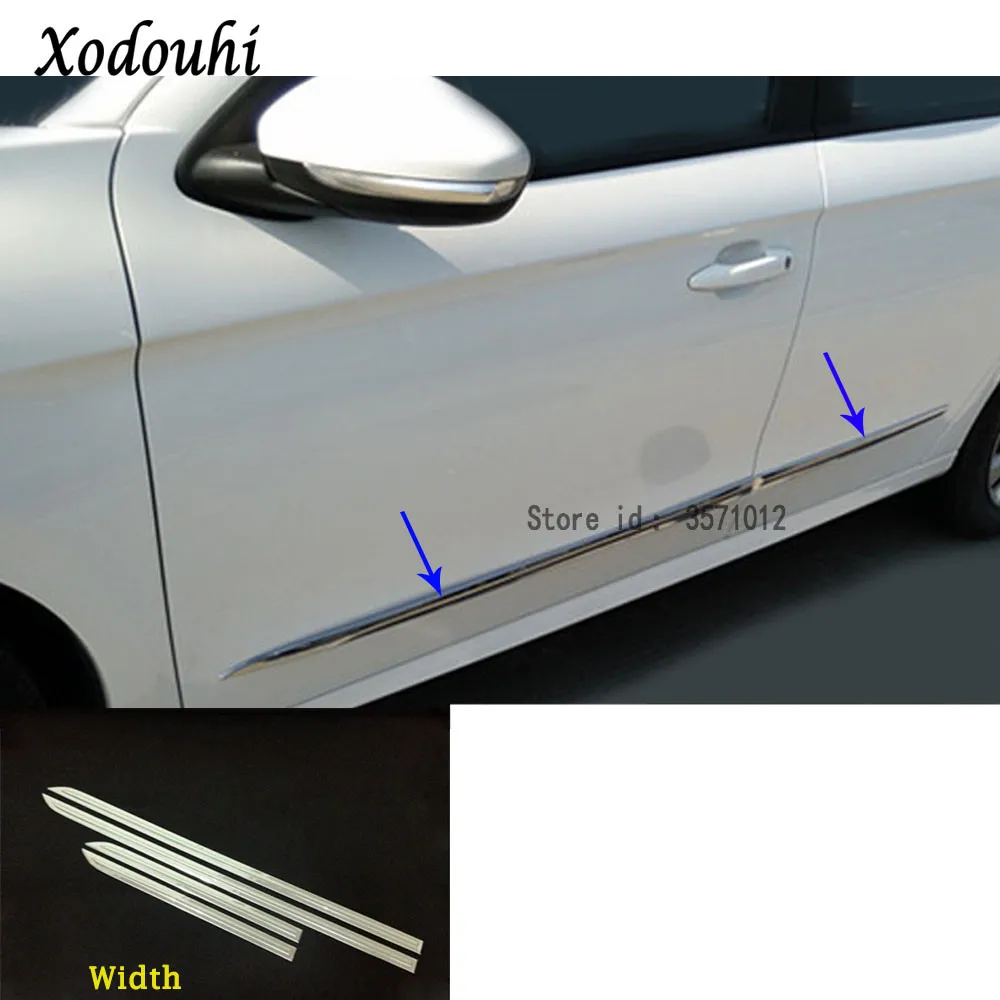 Для Peugeot 301 2014 2015 2016 2017 автомобильный детектор отделка кузова из нержавеющей стали