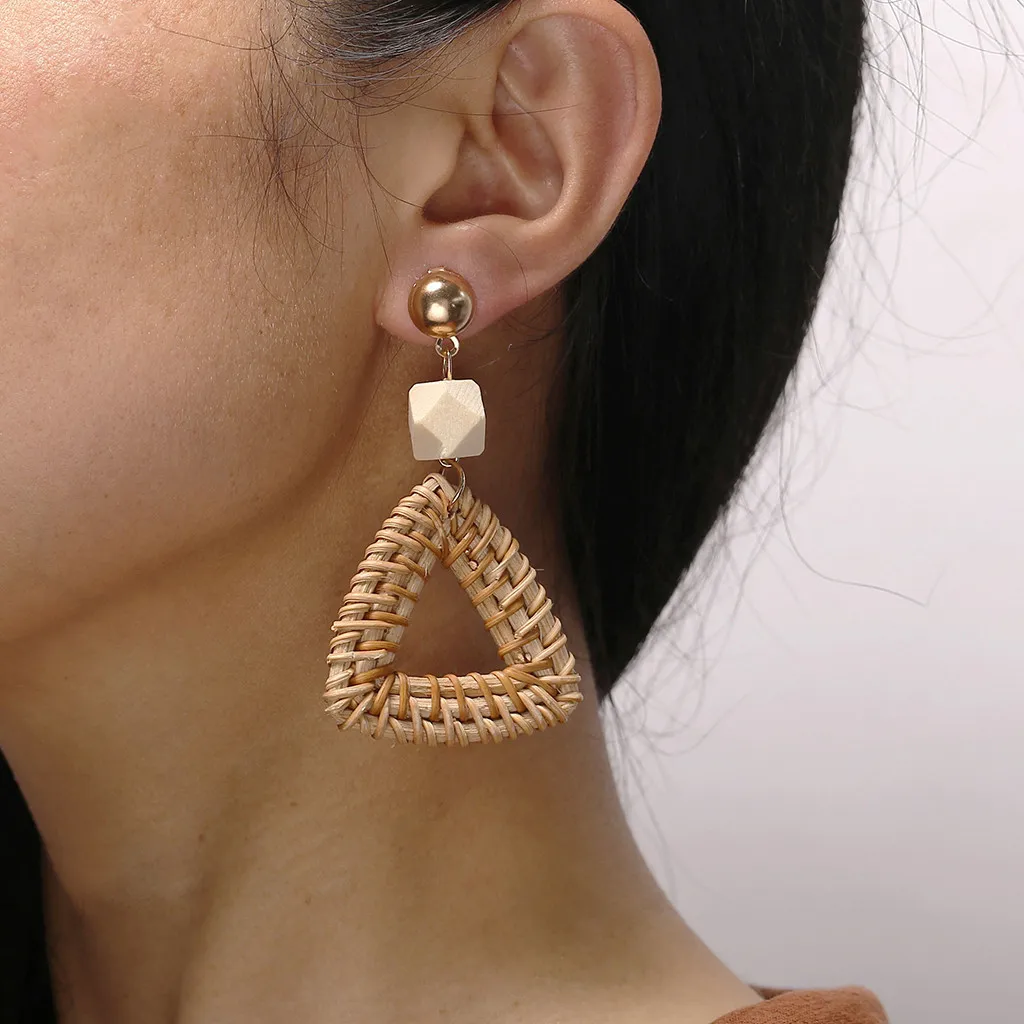 Fashion Women Earrings Simple Metal Acrylic Geometric Polygon Creative Women's Jewelry | Украшения и аксессуары