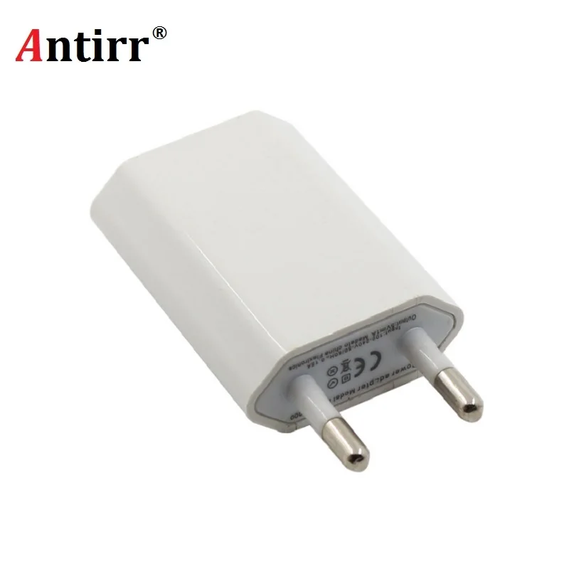 Дорожное зарядное устройство с европейской вилкой USB настенное для iphone 4s 4