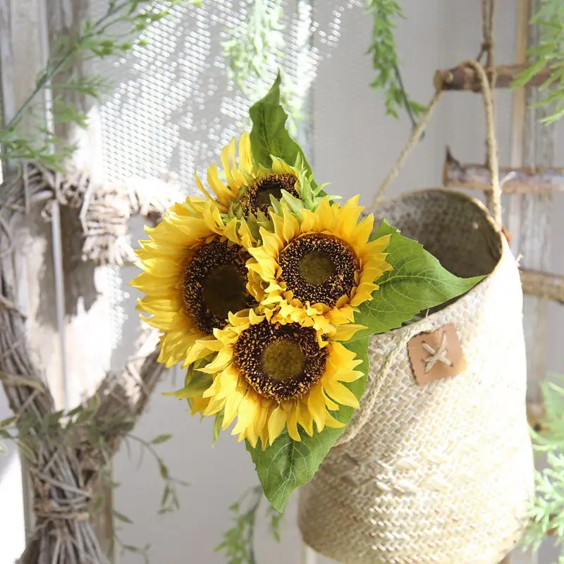 Silk artificial sun flower daisy home balcony office garden decoration flower DIY Wedding bride fake flowers supplies Silk artificial sun flower daisy home balcony office garden decoration flower DIY Wedding bride fake flowers supplies