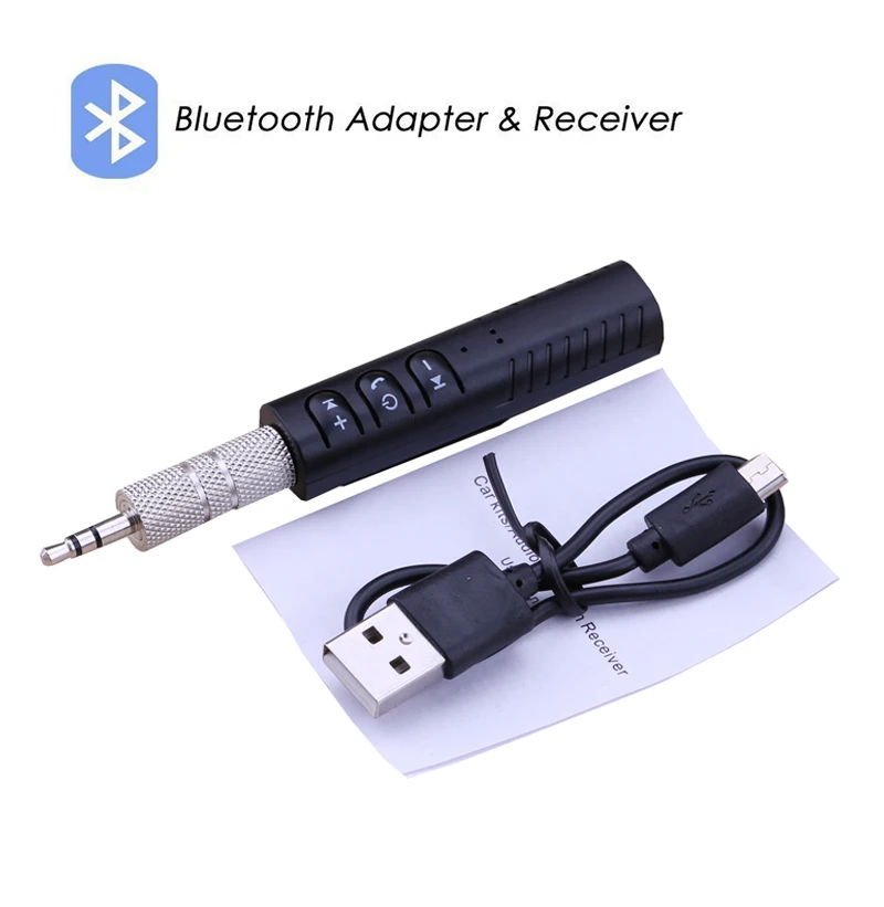 

Wireless Bluetooth Receiver Audio Music Adapter Call for iPhone X 5 6 7 8 Plus for 3.5mm Jack Earphone Car Aux Speaker