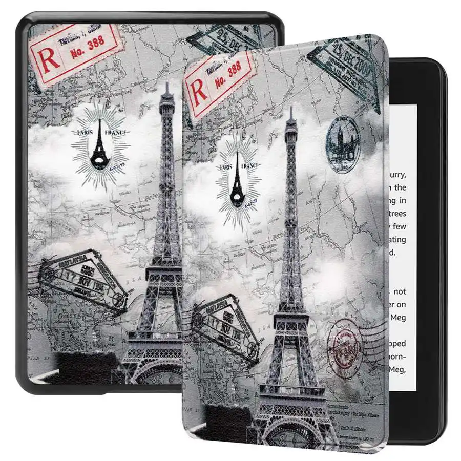 

Ultra Slim Smart Leather Case for Amazon Kindle Paperwhite 4 2018 Cover For Kindle Paper white 4 10th Generation Case+film+pen