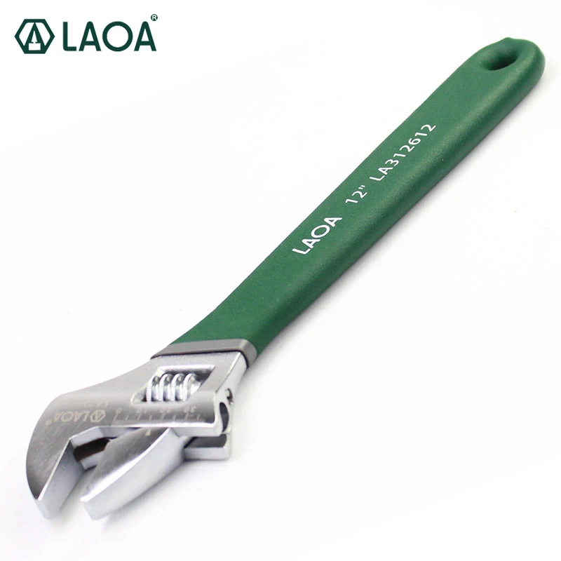 Chave de Macaco Universal com Escala Chave de Aço Laoa Inoxidável Anti-slide Ajustável Ajustar Chaves Ferramentas Manuais