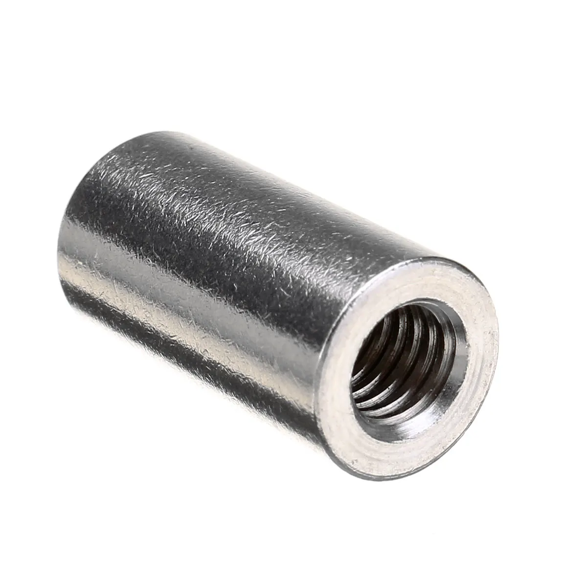Details about   304 Stainless Steel Round Threaded Studding Long Nuts Rod Bar Sleeve Tube M8 
