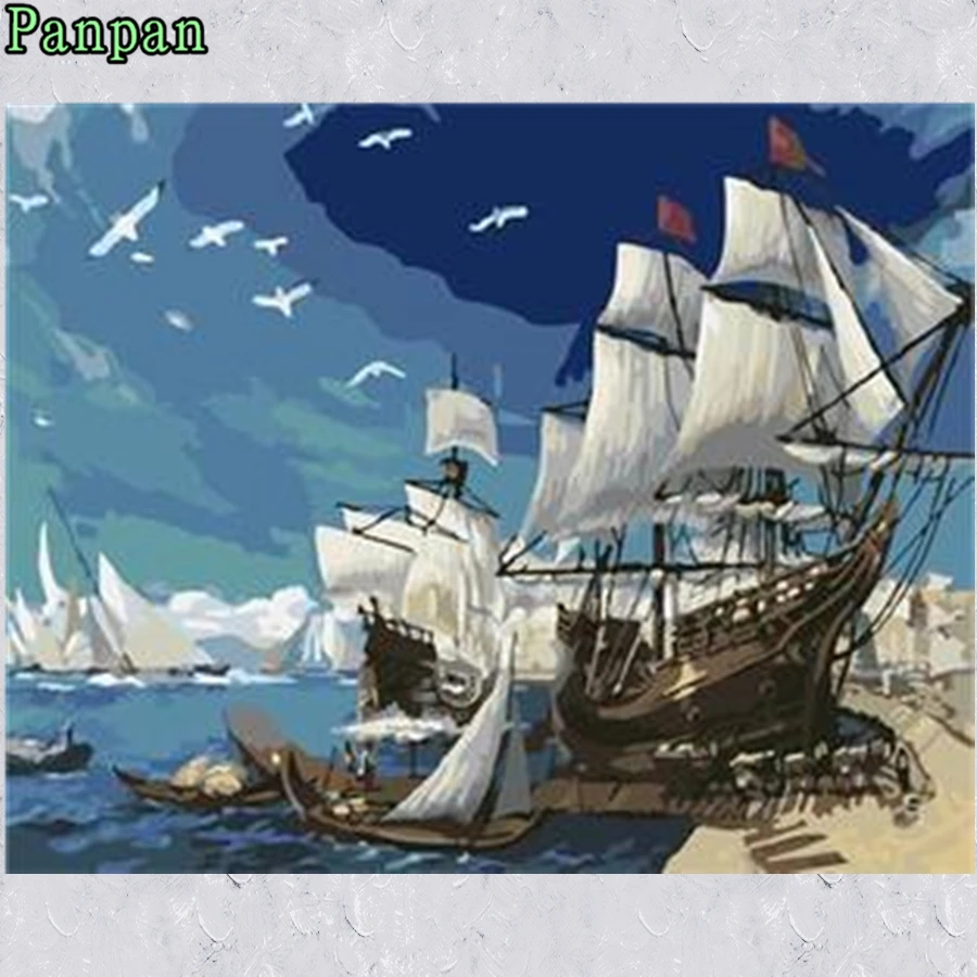 New Arrival Diy Digital painting Seascape Without frame Coloring by numbers Wall Pictures font b Christmas