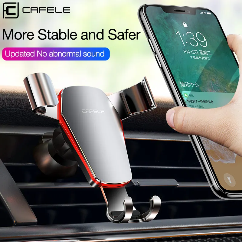 Cafele Car Phone Holder 360 Rotation Air Vent Clip Stand Hold Mount Automatically Firmly Mobile Fixed Bracket | Мобильные телефоны