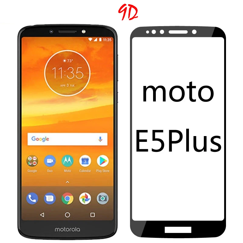 Микроданные для Motorola Moto E5 Plus Play Go закаленное стекло полное покрытие 9D HD защитная