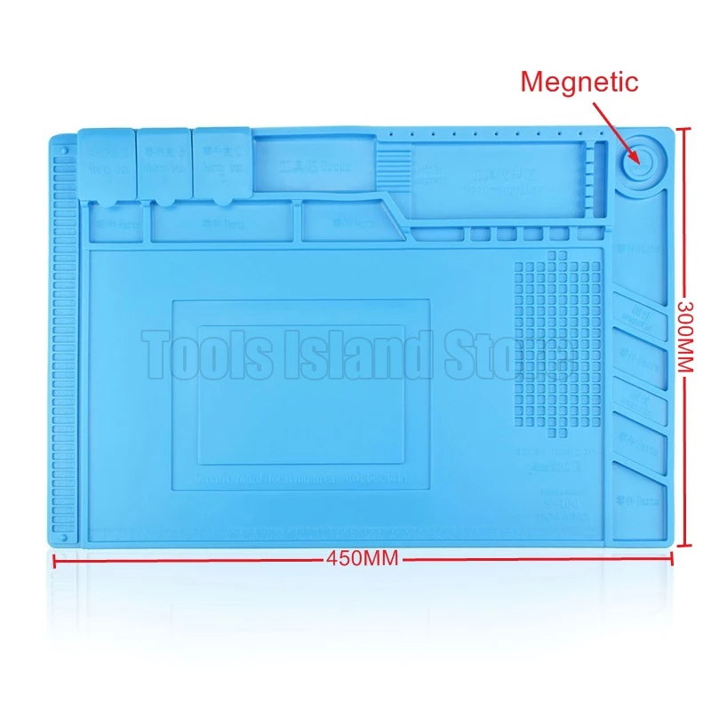  S-160 45x30cm Heat Insulation Silicone Pad Desk Mat Maintenance Platform For BGA Soldering Repair S