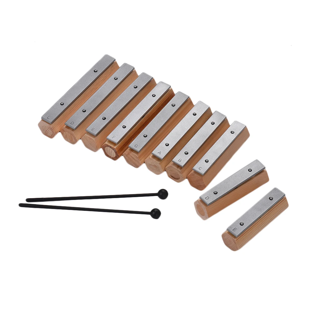 10 нот ксилофон Glockenspiel отсоединить тип дизайн ударный инструмент для
