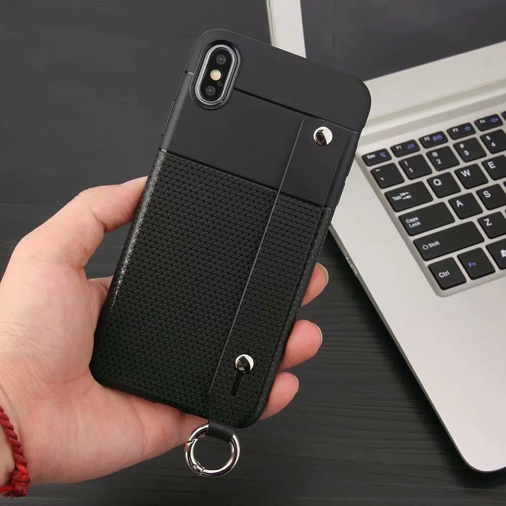 Мягкий чехол из ТПУ для iphone 7 8 6 6s plus X Xs max XR винтажный Чехол держатель с