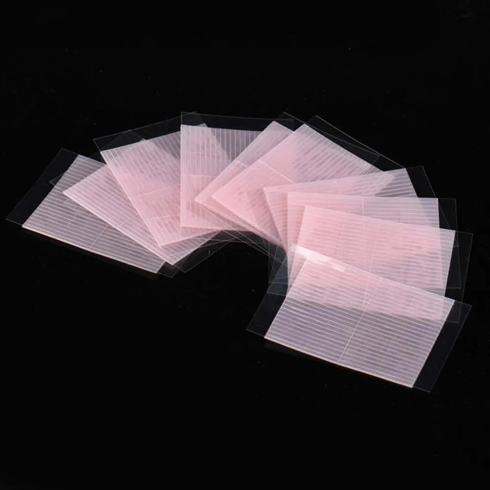 10 листов(460 баров) невидимые волокна двухсторонние клейкие наклейки для век технический глаз ленты ja31