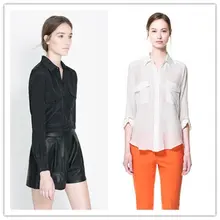 Women Blouses Direct Selling Cotton Regular Formal Worsted Full Body Blouse 2017 Spring New Shirt Female Sleeve Loose Silk