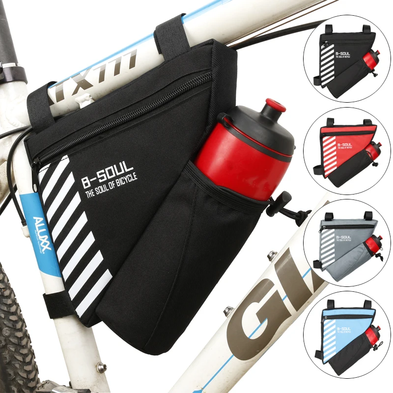 

Bike Triangle Bag For Bicycle, Bicycle Front Frame Bag, Cycling Top Tube Bag (Without Water Bottle) Bicycle Accessories