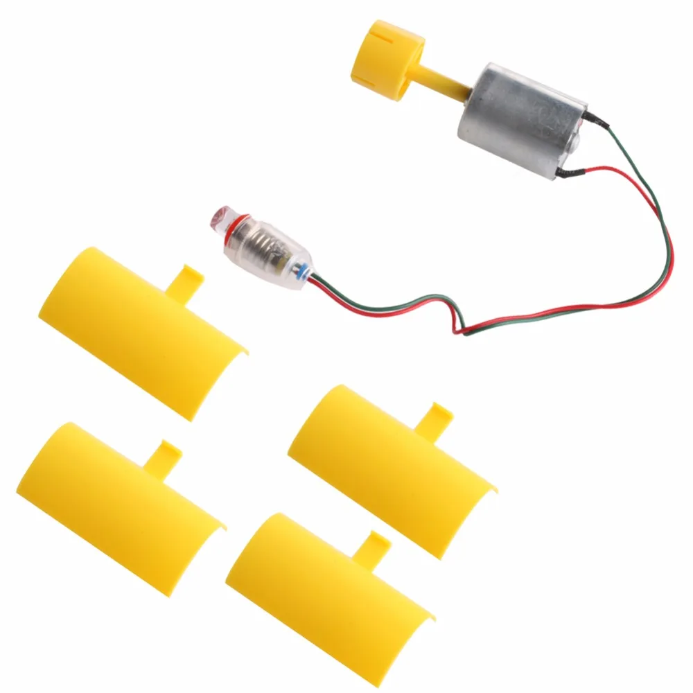 

DC Micro Motor Small LED lights Vertical Axis Wind Turbine Generator Blades