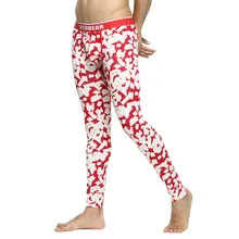 Термобелье сексуальное мужское длинное с принтом Джон хлопок мужские s Leggins Hombre модные кальсоны теплые брюки молодежные под брюки зимние