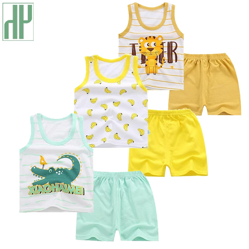 Toddler Boy Summer Clothes Cartoon Kids Children Clothes Sleeveless ...