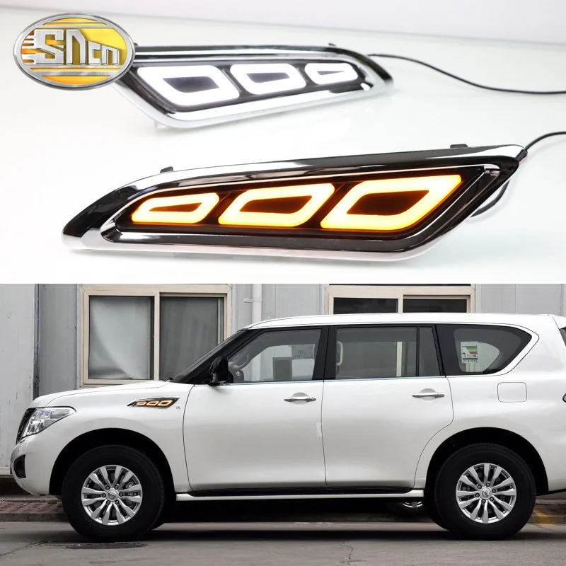 

2PCS Car Fender Light For Infiniti QX80 2018 2019 LED Daytime Running Light Turn Signal Lamp Waterproof 12V DRL Side Bulb
