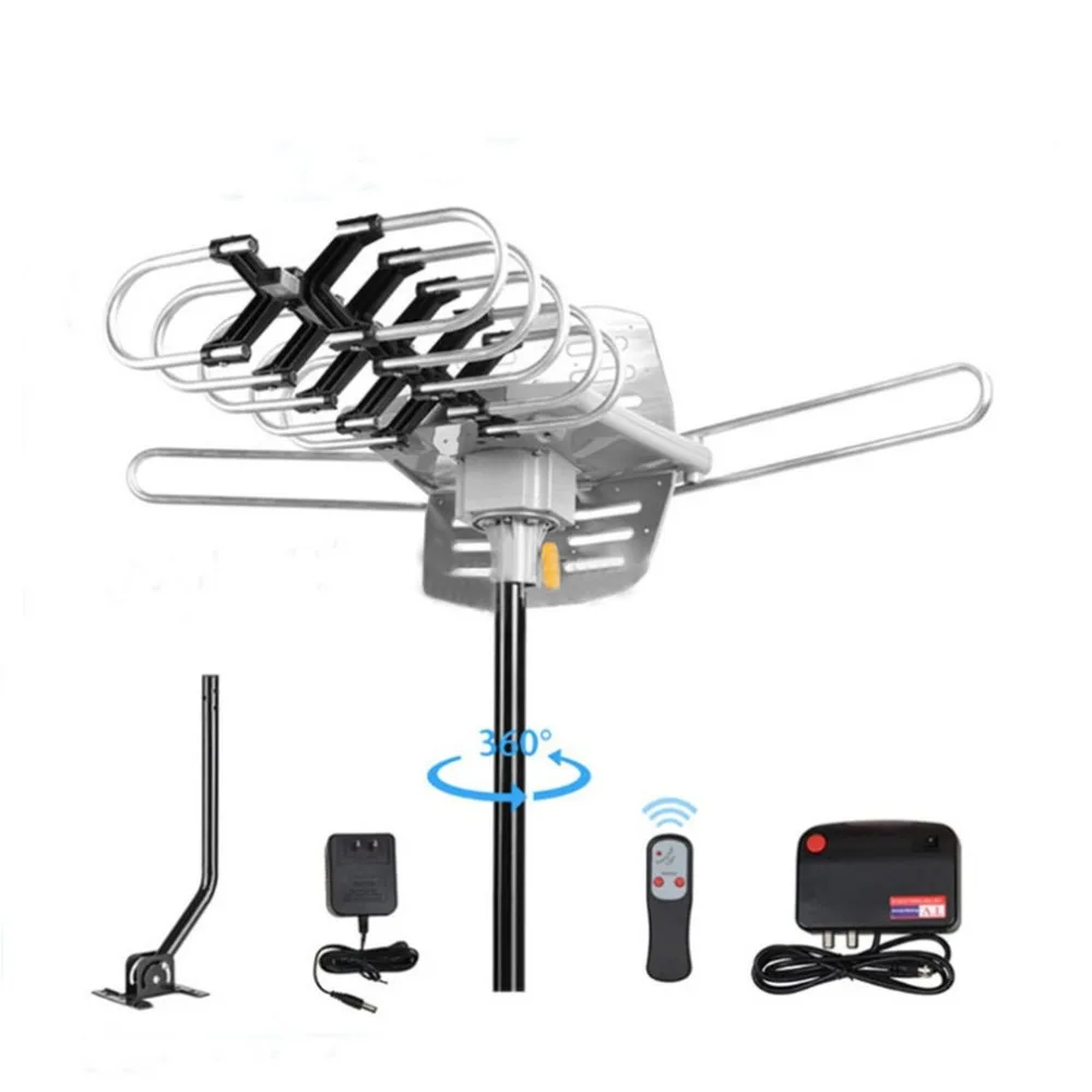 150 Miles Outdoor TV Aerial Motorized Amplified Device High Gain 36dB UHF VHF HDTV Aerial Universal TV Accessories jul 6 150 Miles Outdoor TV Aerial Motorized Amplified Device High Gain 36dB UHF VHF HDTV Aerial Universal TV Accessories jul 6