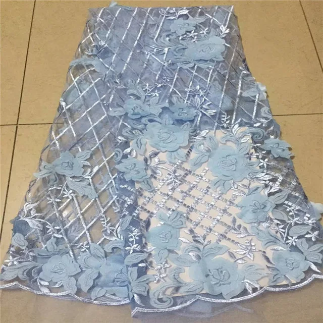 

2018 african lace fabric mesh lace high quality african tulle lace Navy BLUE fabric 2018 african french lace fabric