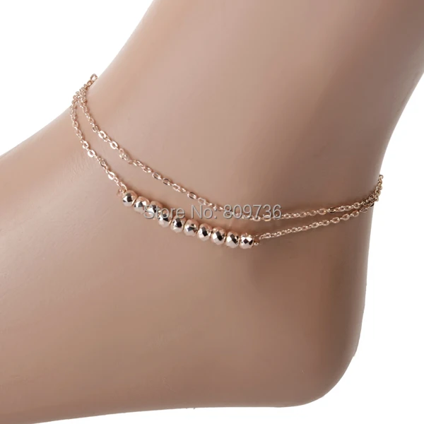 Yantu Mens Womens Leather Rope Anklet Ankle Bracelet Barefoot Sandal Beach Foot Chain
