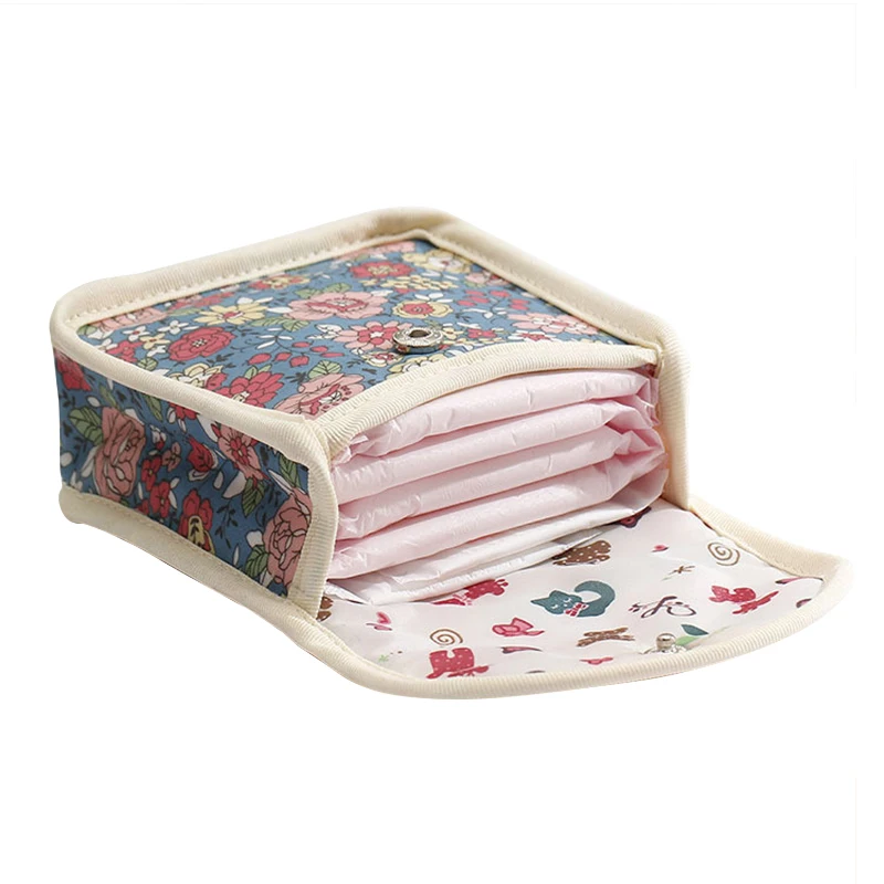 

Basedidea Sanitary Pads Bag Menstrual Pads Storage Bag for Female Reusable Napkin Coin Lipstick Perfume Organizer Pouch