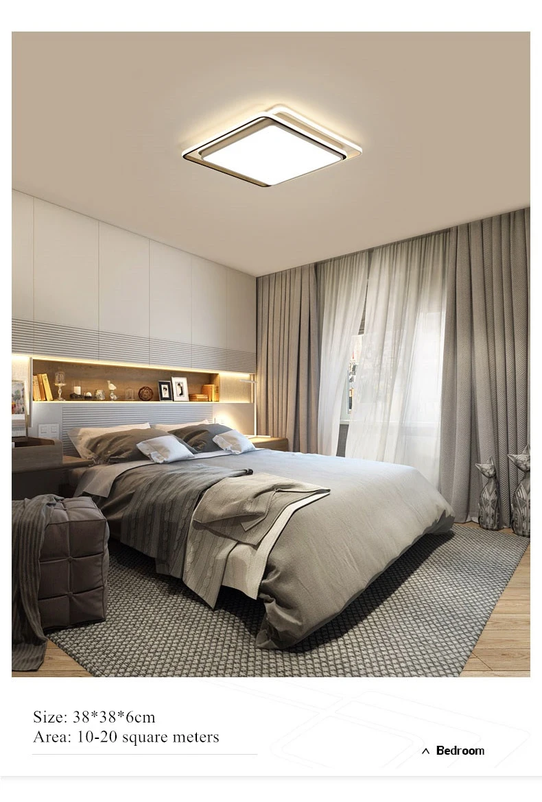 Modern LED Lamp Ceiling Dimmable Ceiling Lights For Living Room Bedroom 12
