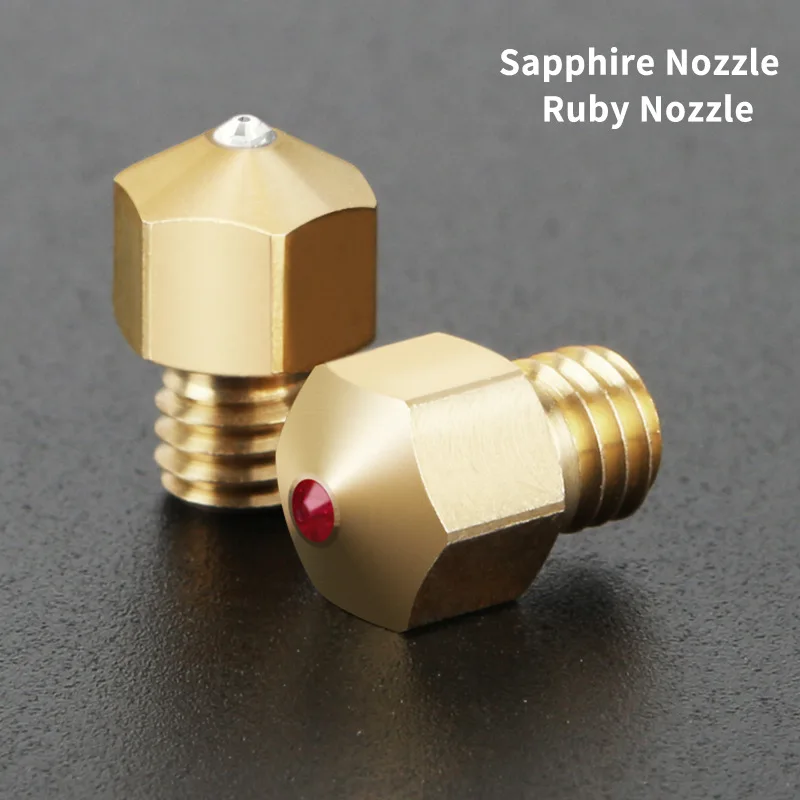 

High temperature MK8 ruby nozzle 1.75MM Compatible with filament PETG ABS PEI PEEK NYLON for CR-10/S Ender-3 a8 3d printer parts