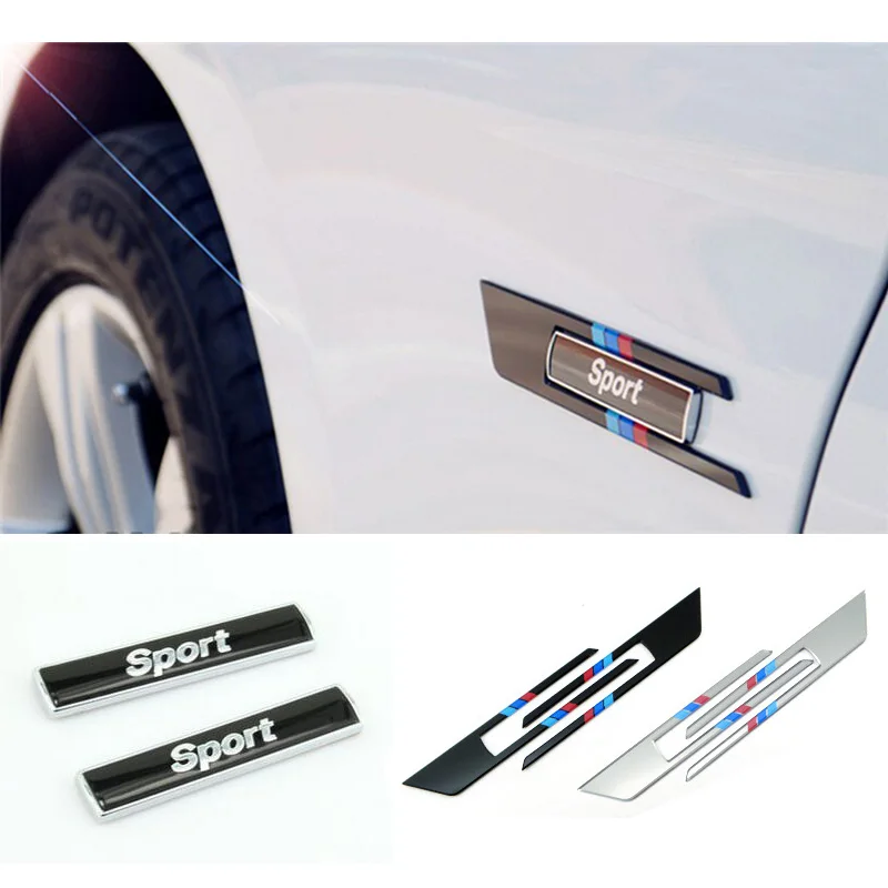 Styling ///M Sport Side Fender Badge Car Modified Emblem Body