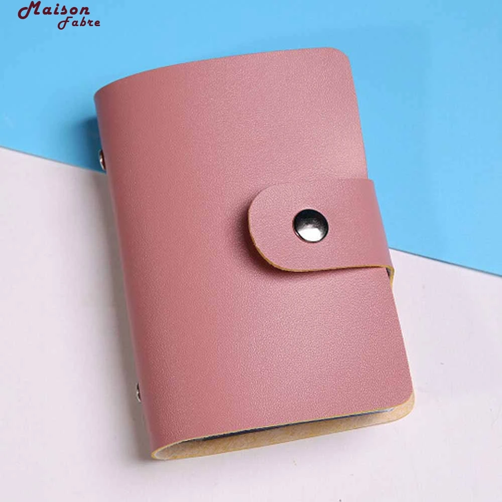 

Maison Fabre Card Case Card Holder Men Women Leather Credit Wallet Business 40 L5