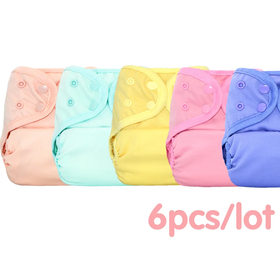 6pcs//lot Miababy Printed Reusable Onesize Washable Cloth Diaper cover