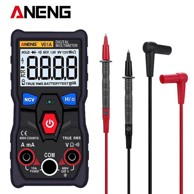 

V01A Full Smart LCD Digital Multimeter Voltmeter Measurement Inspection Business & Industrial Tester Meter Test Equipment