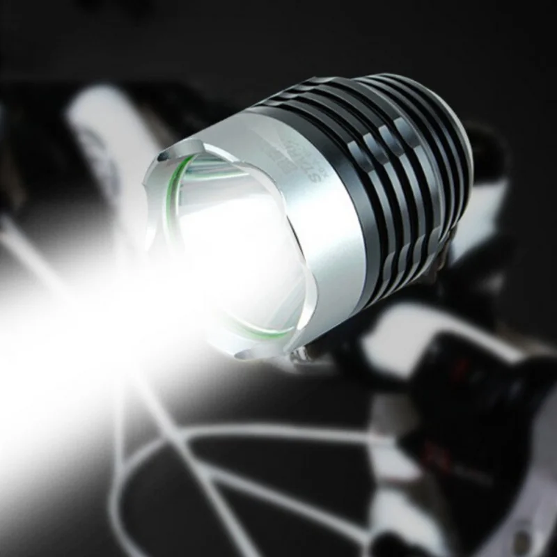 

USB Rechargeable LED Bicycle Light Bike Mode Adjustable Front Headlight Safety Flashlight CYC