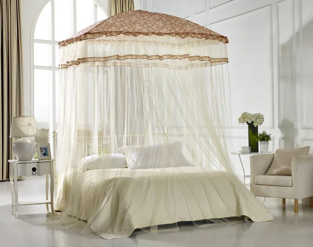 Eskimo Mosquito Net For Double Bed Portable Canopy S Eskimo Mosquito Net For Double Bed Portable Canopy S Yellow Color High Quality Free Shipping