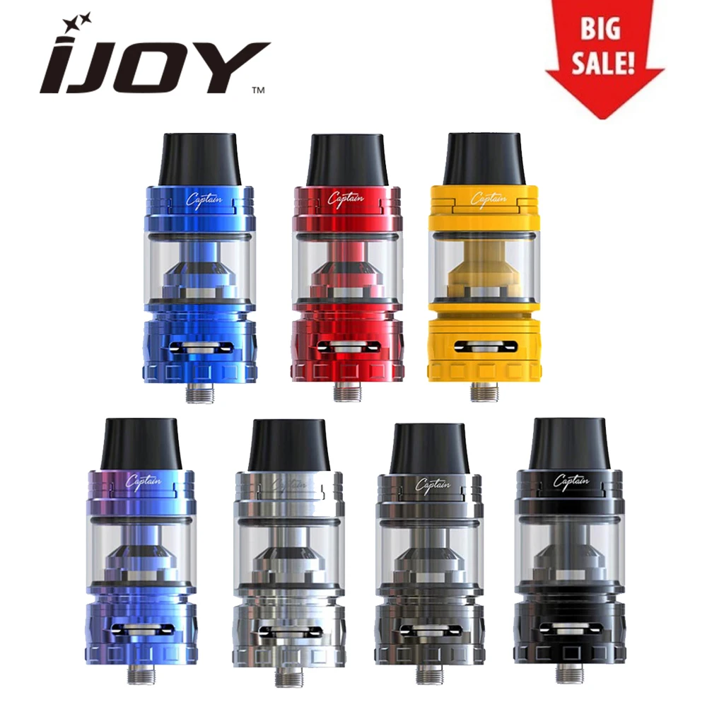 

Big Sale! IJOY Captain S Subohm Tank 4ml 25mm Diameter with CA2 Coil 0.3ohm/CA3 Coil 0.25ohm VS IJOY COMBO RDTA Ecig Vape Tank