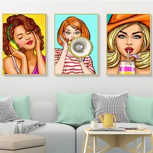 Arte Pop música Cola vacaciones de verano chica llorón lienzo pinturas Vintage Kraft carteles recubierto pegatinas de pared decoración del hogar regalo