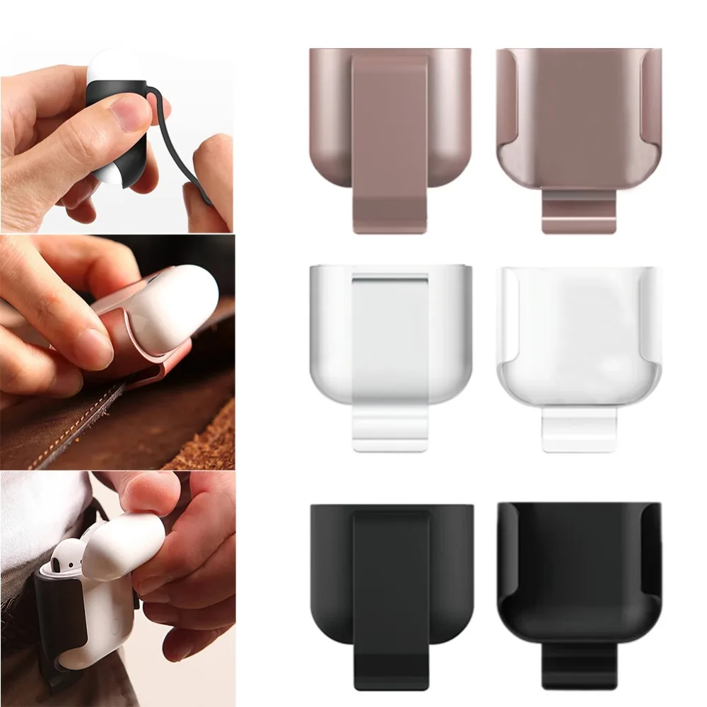 Чехол для Apple AirPods, изысканный чехол с зажимом для ремня, ультратонкий противоударный защитный чехол для Apple AirPods, чехол для зарядки