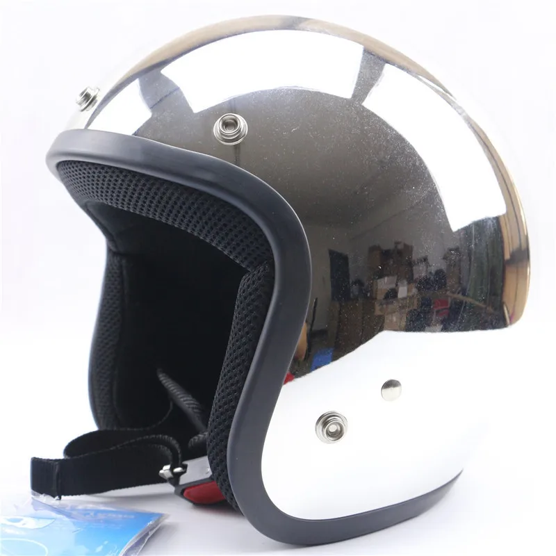Bello Specchio di Colore del Casco Del Motociclo di Harley Stile DOT  approvato moto casco Casco Retrò withn Occhiali di Protezione Della Cinghia  del supporto|helmet harley|motorcycle helmetmotorcycle helmet harley -  AliExpress