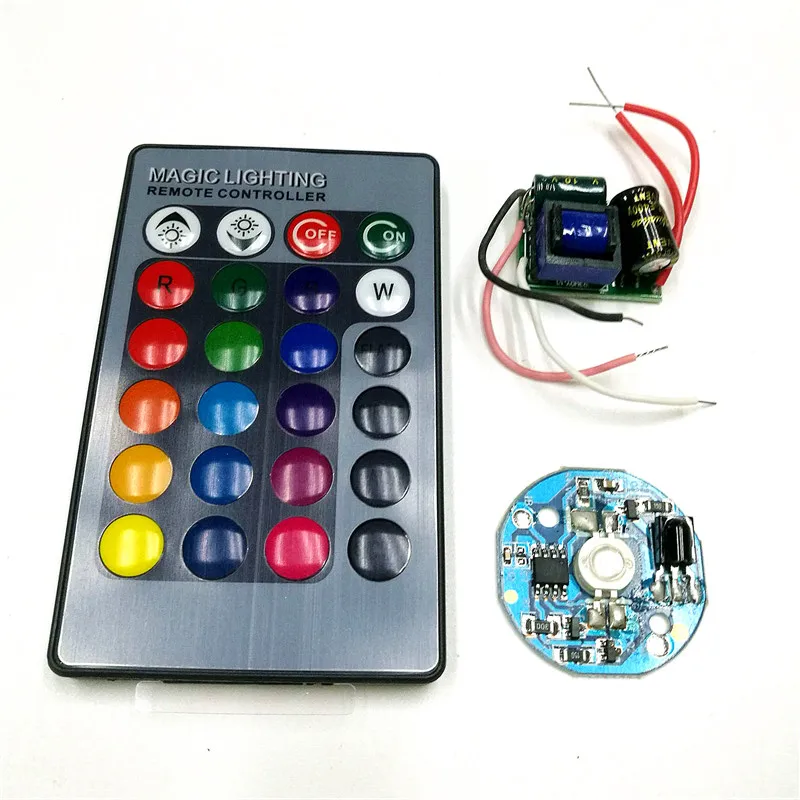 GU10 E27 DIY 3W RGB светильник внутри светодиодный драйвер с пультом дистанционного управления X10