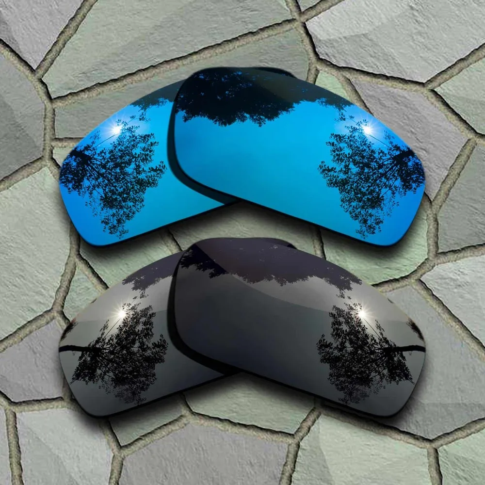 Lenti Di Ricambio Polarizzate Per Occhiali Da Sole Grigi Neri E Blu Cielo Per Oakley Monster Pup