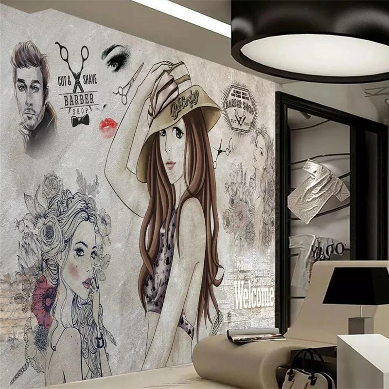 3d фотообои beibehang на заказ HD Современные модные обои ручной росписи для красоты
