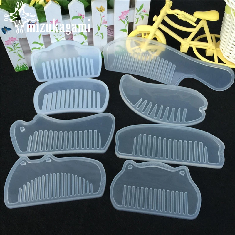 

1pcs UV Resin Clear Silicone For Comb Mold For Epoxy Resin With Real Flower Handmade Jewelry Tools Resin Molds For Jewelry