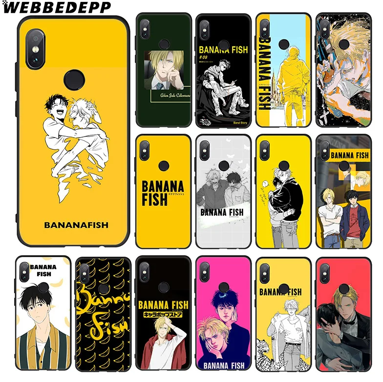 

WEBBEDEPP Banana Fish Anime Soft Case for Xiaomi 9 8 6 A1 A2 Lite MIA1 MIA2 Lite MI8 MI6 MAX 3 POCOPHONE F1